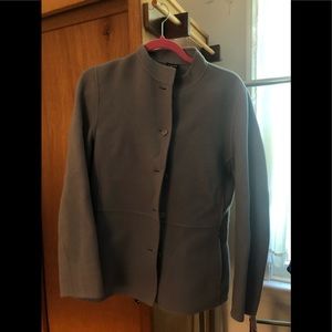 Eileen Fisher baby blue wool blazer, medium